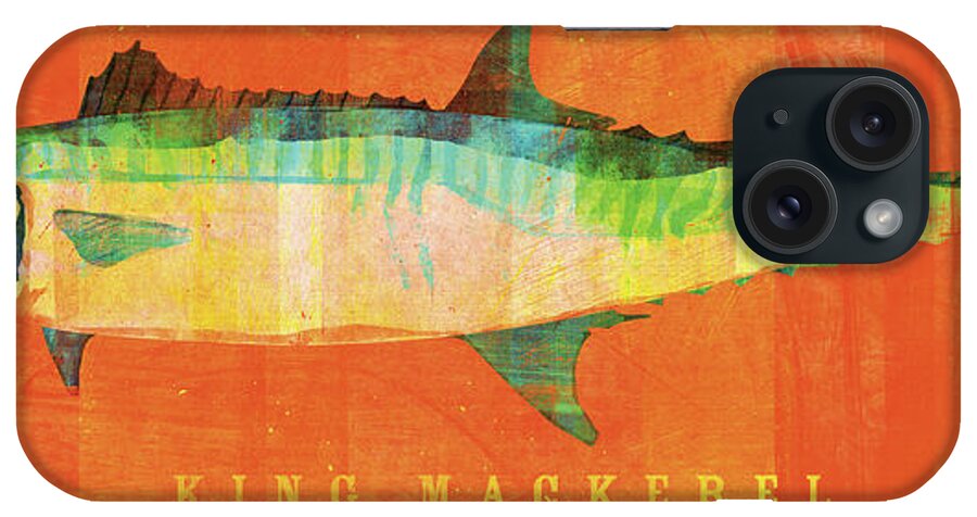 King Mackerel iPhone Case featuring the digital art King Mackerel by John W. Golden