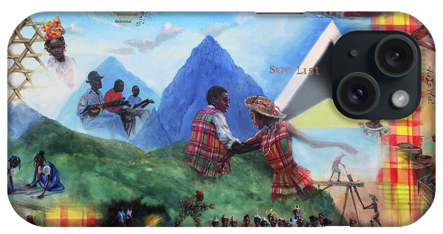 Kweyol iPhone Case featuring the painting Kweyol Bouyon by Jonathan Gladding