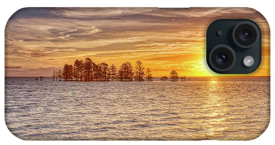 Lake iPhone Case featuring the photograph Lake Mattamuskeet Sunrise by Donna Twiford