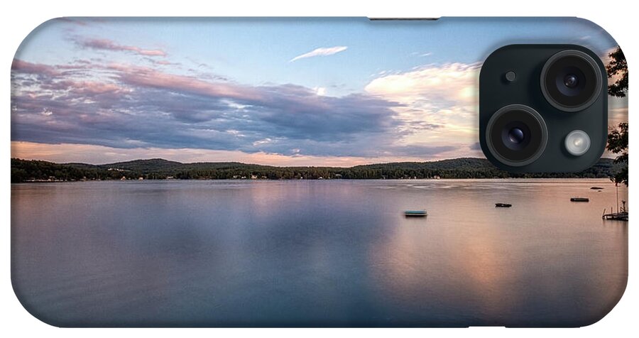 Spofford Lake New Hampshire iPhone Case featuring the photograph Lake Sunset by Tom Singleton