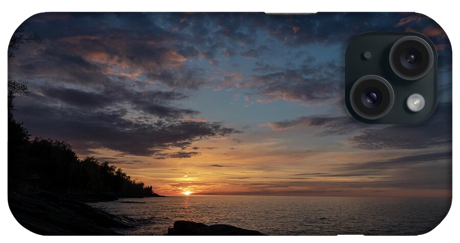 Lake Superior iPhone Case featuring the photograph Lake Superior Sunset by Jim West