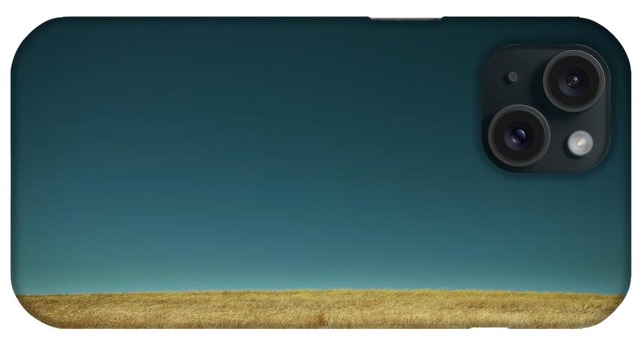 Clear Sky iPhone Case featuring the photograph Landscape Of California With Dark Blue by Kevinruss