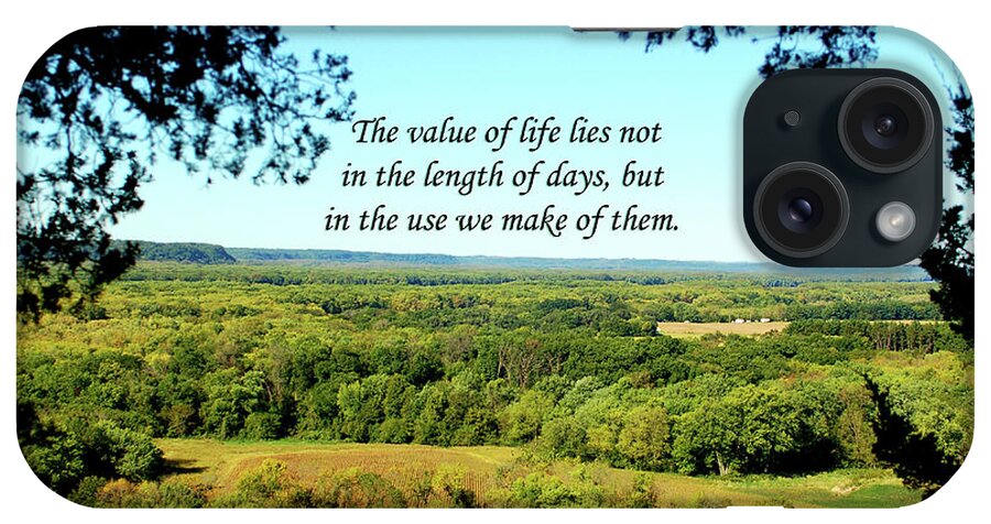 Life iPhone Case featuring the photograph Landscape of Iowa, Inspiration by Sandra J's