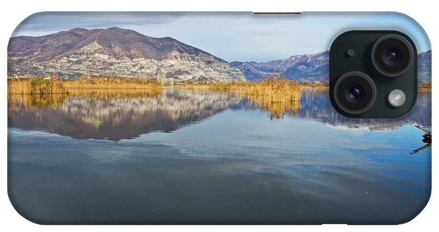 Scenics iPhone Case featuring the photograph Landscape Of Sebino With Lake Iseo by Apostoli Rossella