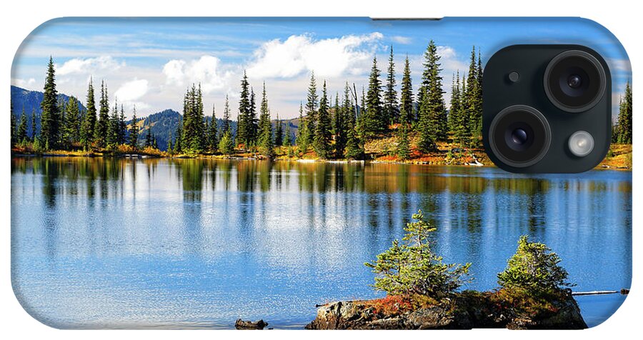 Landscape iPhone Case featuring the photograph Crystal Lake near Packwood Washington by Robert C Paulson Jr