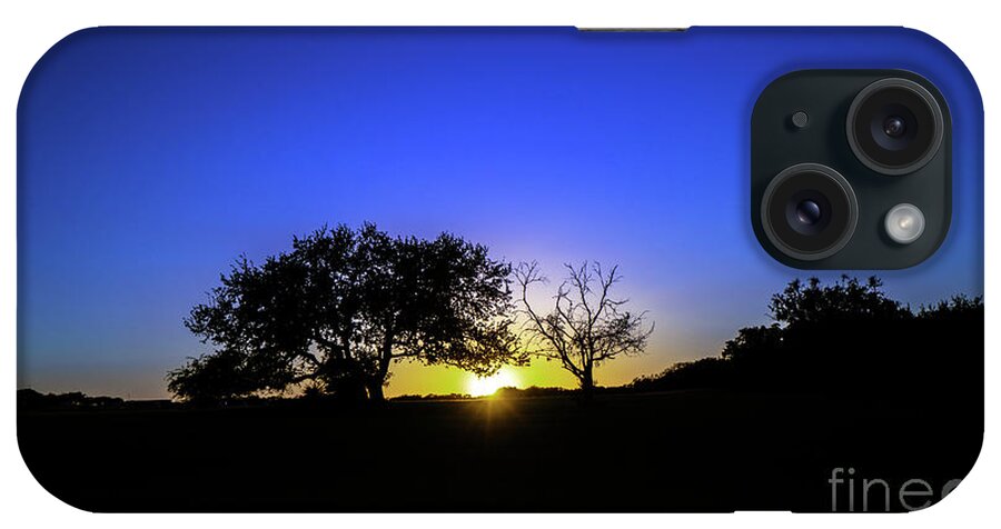Moonlit iPhone Case featuring the photograph Last Light Texas Hill Country Paradise Canyon Sunset 8053A1 by Ricardos Creations