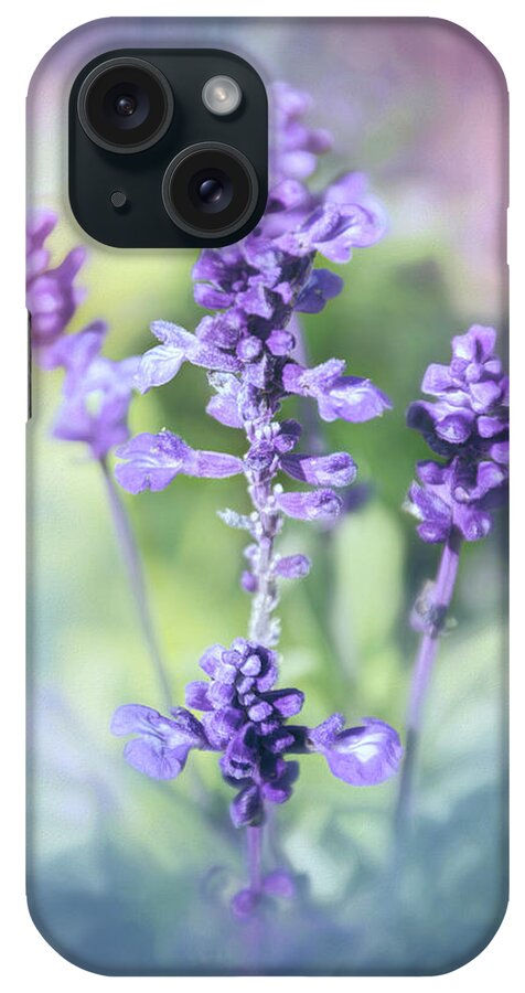 Lavender iPhone Case featuring the photograph Lavender in Blue by Carol Japp