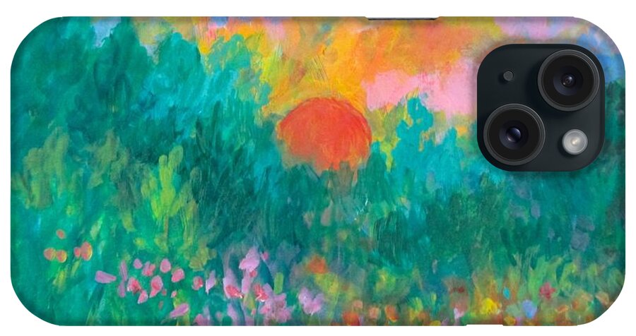 Kendall Kessler iPhone Case featuring the painting Layers of Light by Kendall Kessler