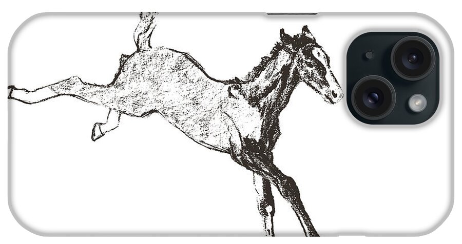 Art iPhone Case featuring the photograph Leaping Foal Art by Dressage Design