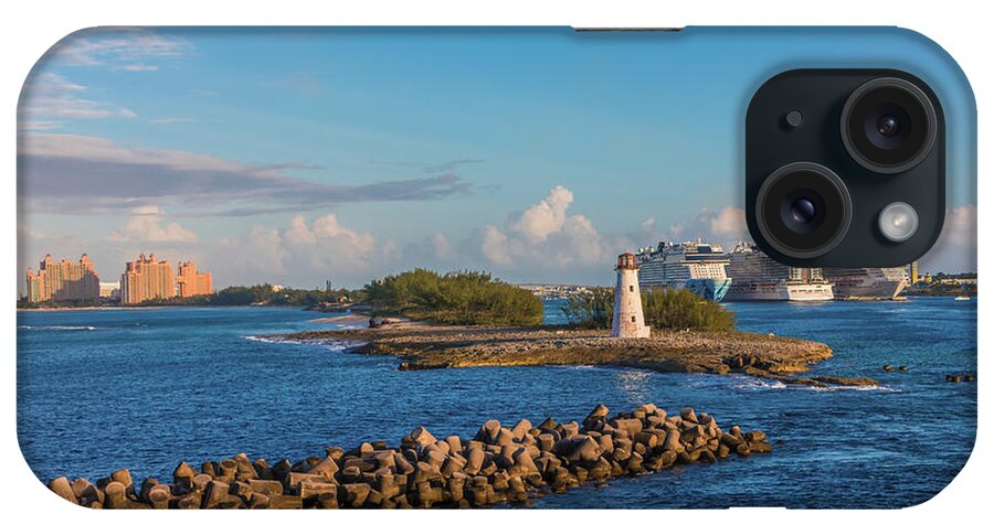Commercial Building iPhone Case featuring the photograph Leaving Nassau Bahamas by Darryl Brooks