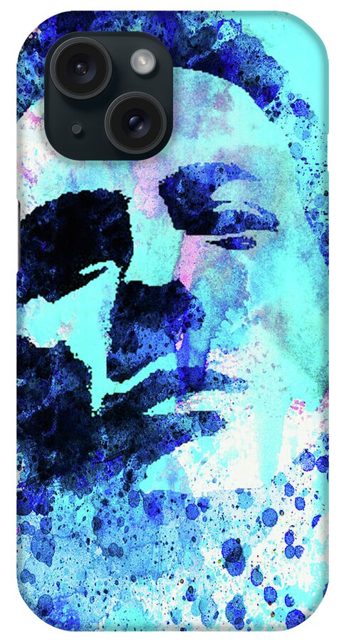 Joe Strummer iPhone Case featuring the mixed media Legendary Joe Strummer Watercolor by Naxart Studio