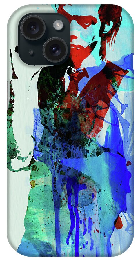 Nick Cave iPhone Case featuring the mixed media Legendary Nick Cave Watercolor by Naxart Studio