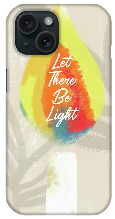 Candle iPhone Case featuring the mixed media Let There Be Light Candle- Art by Linda Woods by Linda Woods
