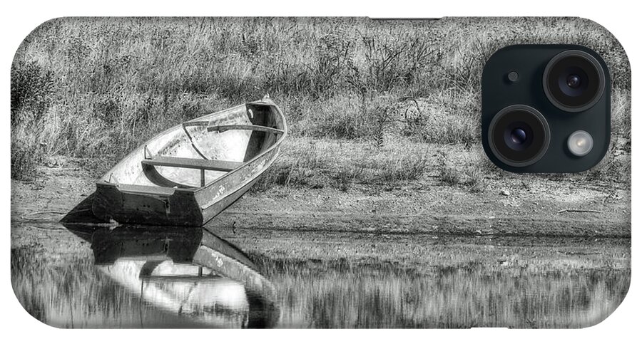 Black And White iPhone Case featuring the photograph Let's Go Fishing by Ronnie Prcin