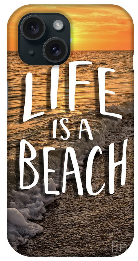 Island iPhone Case featuring the photograph LIFE IS A BEACH Sunset Bowman Beach Sanibel Island Florida by Edward Fielding