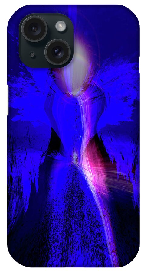 Light Angel iPhone Case featuring the digital art Light Angel by Linda Sannuti