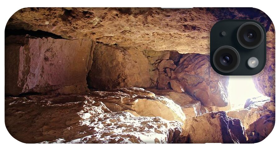 Apache Death Cave iPhone Case featuring the photograph Light in a Death Cave by Suzanne Oesterling