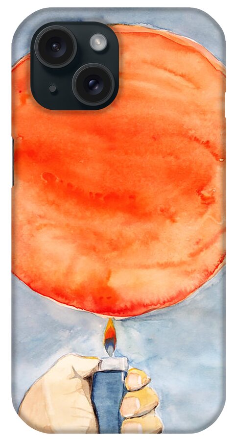 Sun iPhone Case featuring the painting Light by Keshava Shukla
