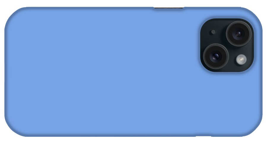 Digital Art iPhone Case featuring the digital art Light Sky Blue Solid Color Home Decor by Delynn Addams by Delynn Addams
