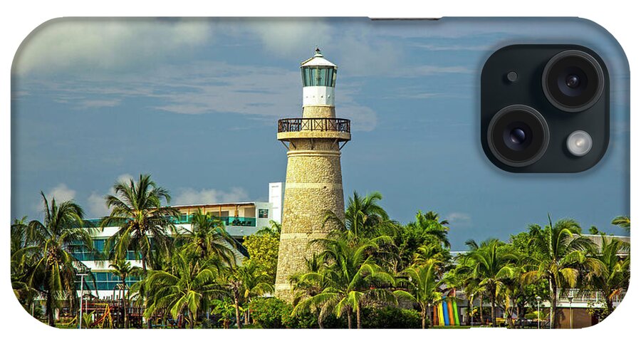 Estock iPhone Case featuring the digital art Lighthouse In Cartagena Colombia by Photolatino