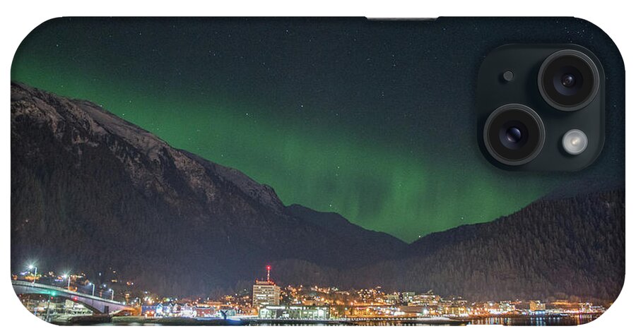 Juneau iPhone Case featuring the photograph Lights over Juneau by David Kirby