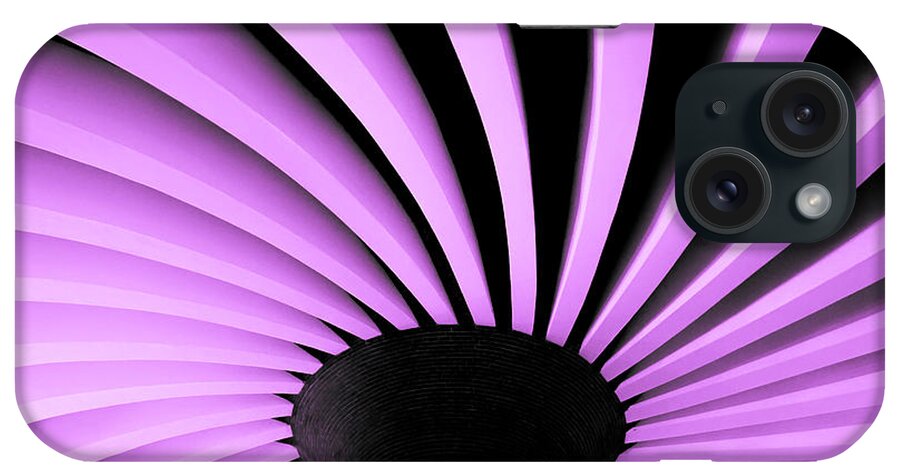 Abstractas iPhone Case featuring the photograph Lilac fan ceiling by Silvia Marcoschamer