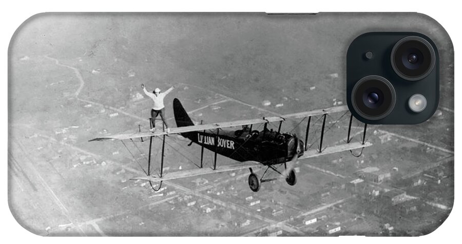 1920s iPhone Case featuring the photograph Lillian Boyer Wingwalking, 1922 by Science Source