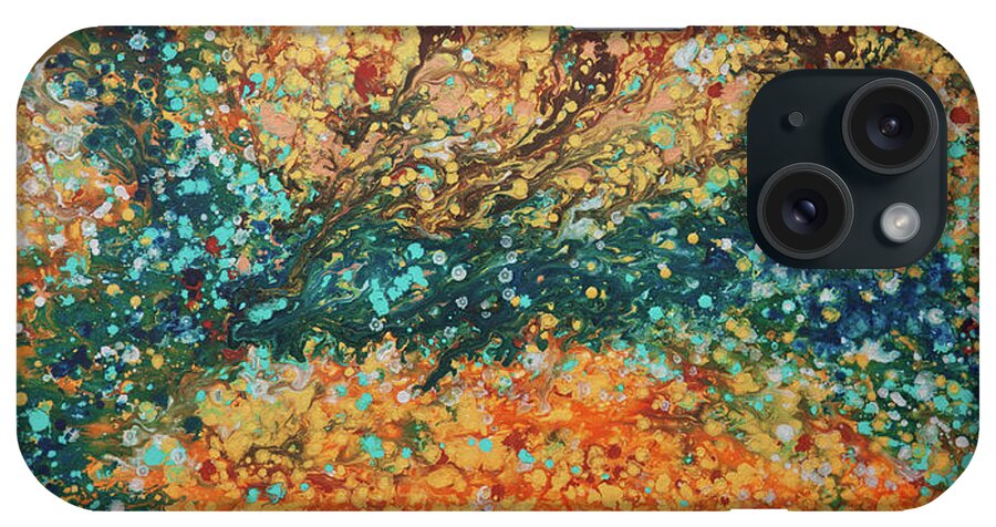 Liquid Energy 20 iPhone Case featuring the painting Liquid Energy 20 by Hilary Winfield