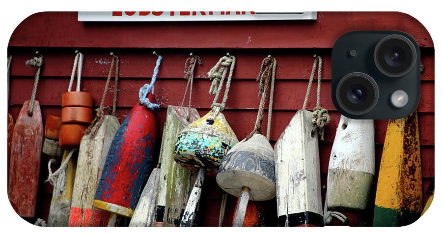 Lobster Pot Markers iPhone Case featuring the photograph Lobsterman's by Terri Brewster