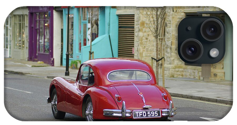 Estock iPhone Case featuring the digital art London, Classic Car, Notting Hill by Heeb Photos