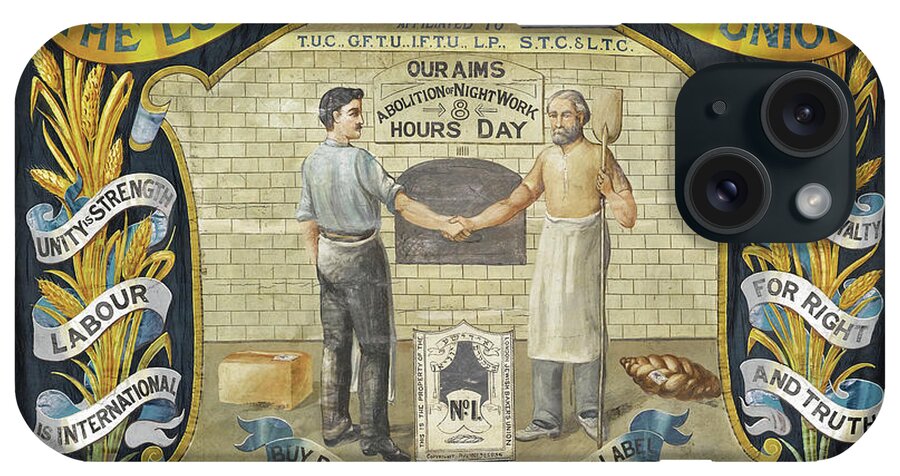 Union iPhone Case featuring the painting London Jewish Bakers Union by Unknown
