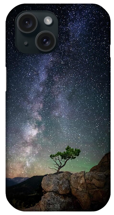 Lone iPhone Case featuring the photograph Lone Tree Under the Milky Way by David Soldano