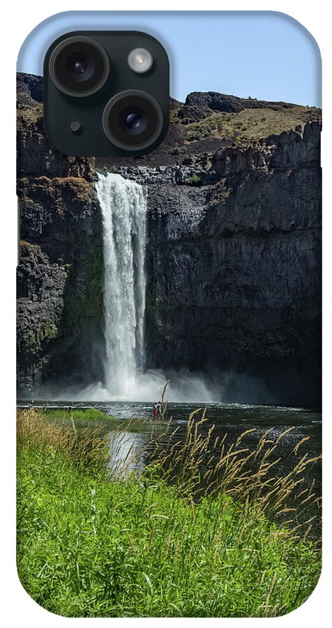 Palouse Falls iPhone Case featuring the photograph Look for the people for scale by Joe Kopp