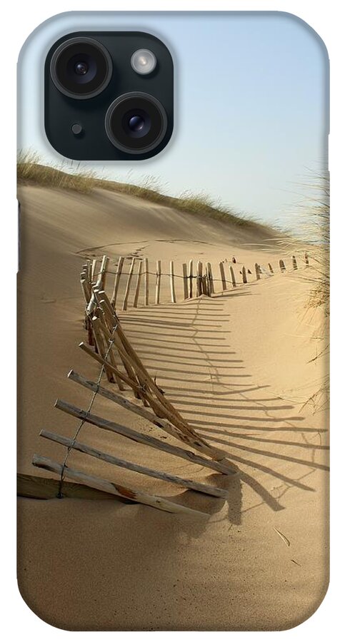 Shadow iPhone Case featuring the photograph Lost Fence, Balmedie Beach by Scott Walker