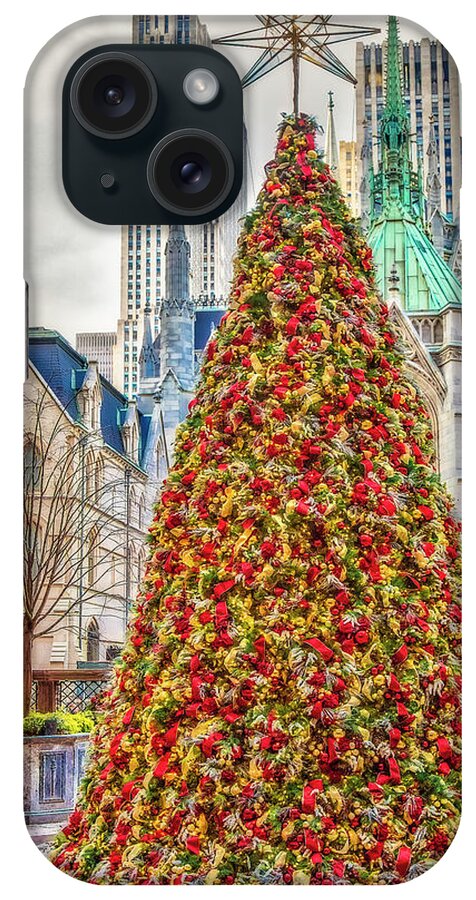 Christmas iPhone Case featuring the photograph Lotte New York Palace by Susan Candelario