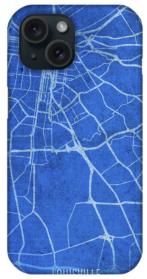 Louisville Kentucky City Street Map Blueprints iPhone Case by Design  Turnpike - Fine Art America