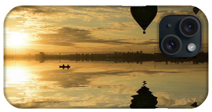 Hot Air Balloon iPhone Case featuring the photograph Love Is In Air I by Moises Levy