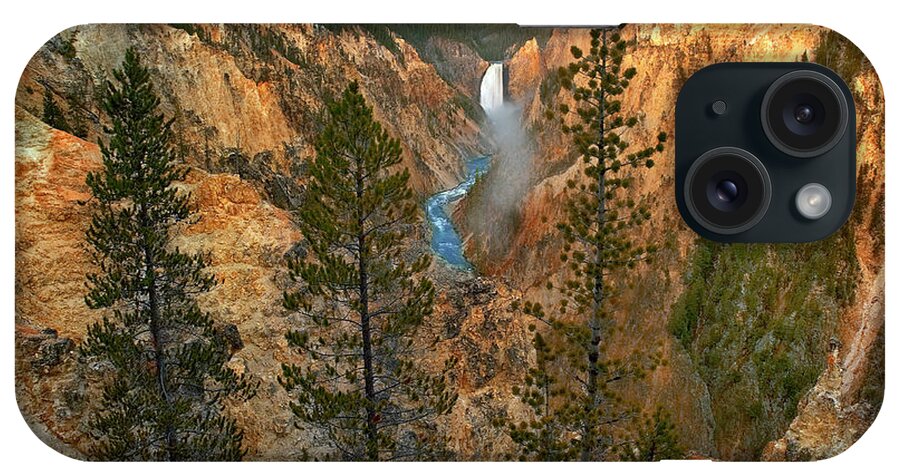 00586188 iPhone Case featuring the photograph Lower Yellowstone Falls, Yellowstone River, Grand Canyon Of Yellowstone, Yellowstone National Park, Wyoming by Tim Fitzharris