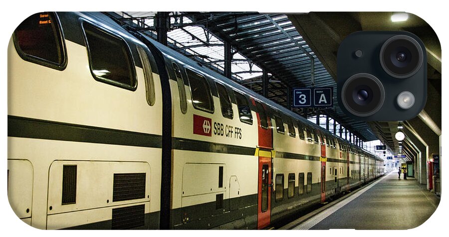 Bahnhof iPhone Case featuring the photograph Lucern Switzerland Train Station by Douglas Wielfaert
