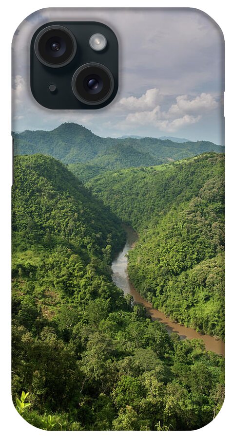 Southeast Asia iPhone Case featuring the photograph Mae Kok River Landscape by John Elk
