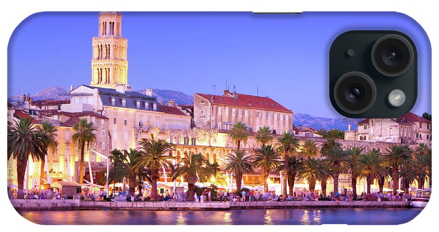 Adriatic Sea iPhone Case featuring the photograph Magical Cityscape Of Old Town Split by Aleksandargeorgiev