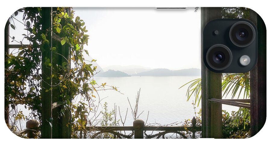 Urban iPhone Case featuring the photograph Magical View through Window by Roman Robroek