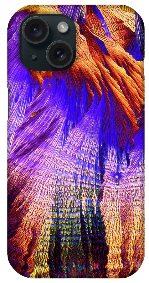 Mgcl2 iPhone Case featuring the photograph Magnesium Chloride Crystals by Dr Keith Wheeler/science Photo Library