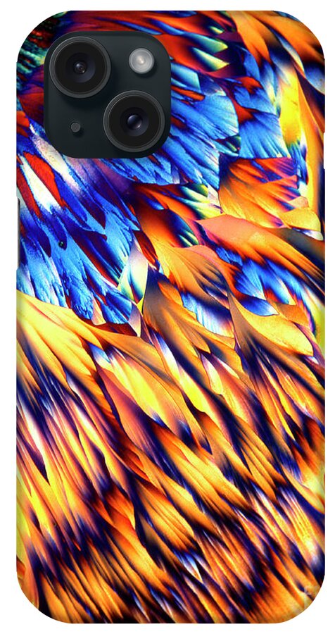 Mgso4 iPhone Case featuring the photograph Magnesium Sulphate Crystals by Dr Keith Wheeler/science Photo Library