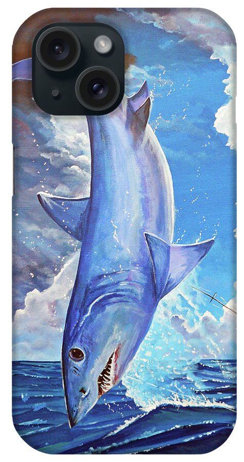 Mako Shark iPhone Case featuring the painting Mako by Mark Ray