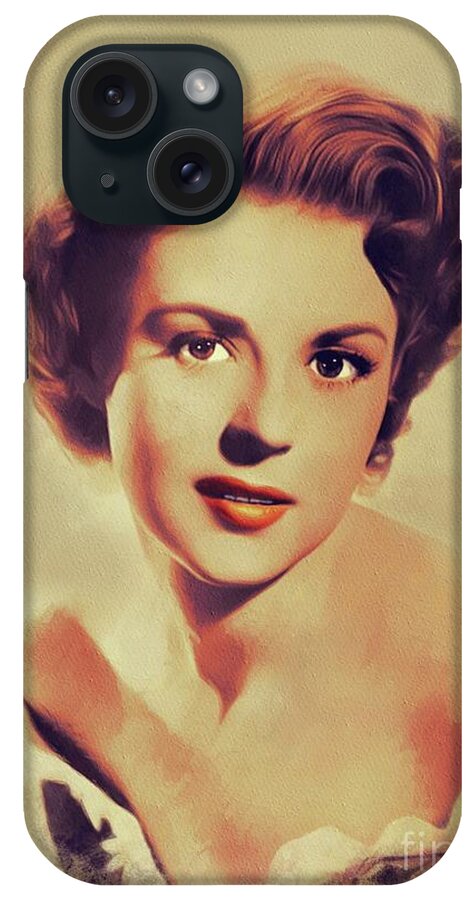 Mala iPhone Case featuring the painting Mala powers, Vintage Actress by Esoterica Art Agency
