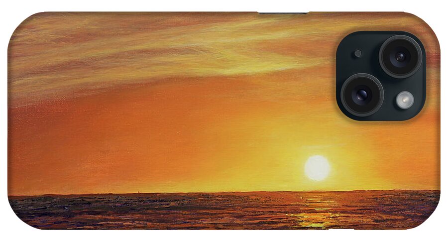 Sunset iPhone Case featuring the painting Marco Island Sunset by Joe Mandrick