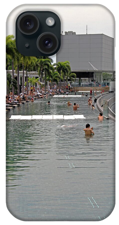 Marina Bay Sands iPhone Case featuring the photograph Marina Bay Sands Skypark - Singapore, Singapore by Richard Krebs