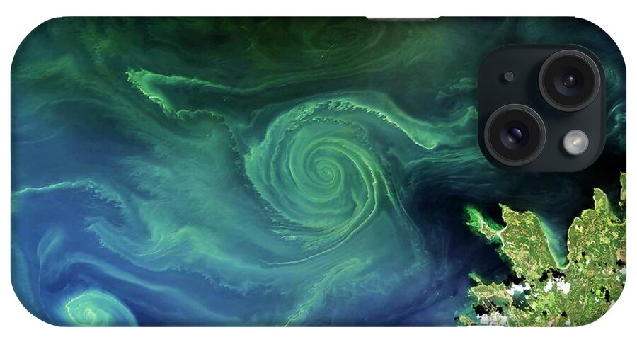 21st Century iPhone Case featuring the photograph Marine Phytoplankton Bloom by Nasa/science Photo Library