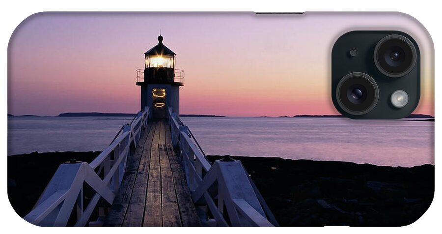 Scenics iPhone Case featuring the photograph Marshall Point Lighthouse by Wbritten